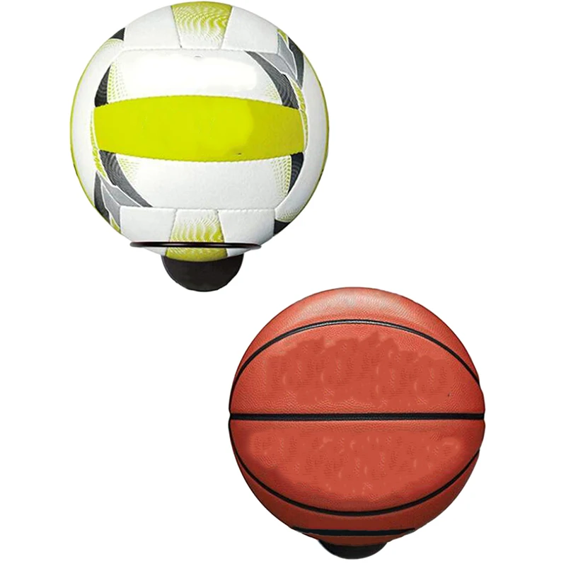 Настенные держатели для мячей домашняя Черная Вешалка-органайзер баскетбола