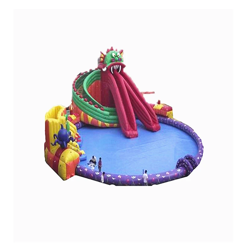 

Good quality inflatable slip n slide with pool