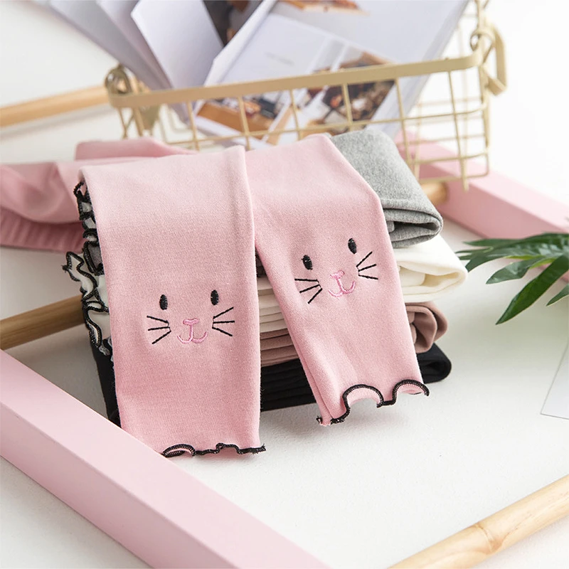 Детские леггинсы хлопковые теплые и удобные осенне-зимние мягкие брюки для