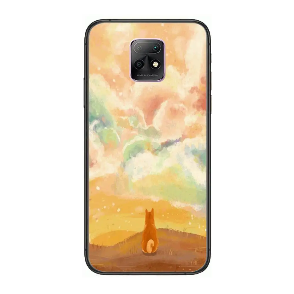 

Cute Dog Phone Case For XiaoMi Redmi 10X 9 8 7 6 5 A Pro S2 K20 T 5G Y1 Anime Black Cover Silicone Back Pretty