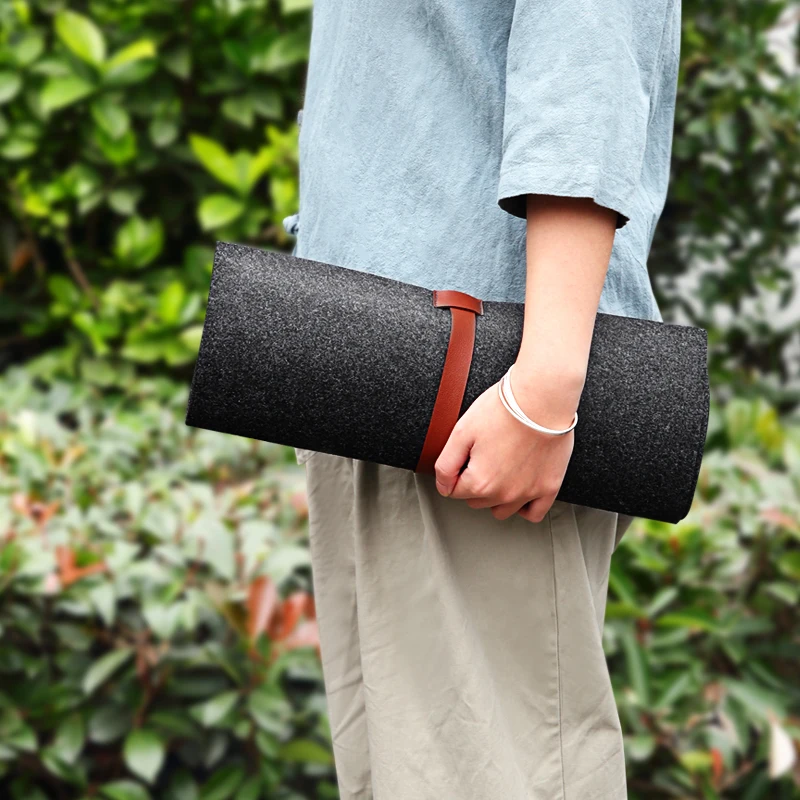 Bag Chinese Calligraphy Brush Pen Curtain Calligraphy Writing Felt Pads Portable Felt Writing Brush Pen Case