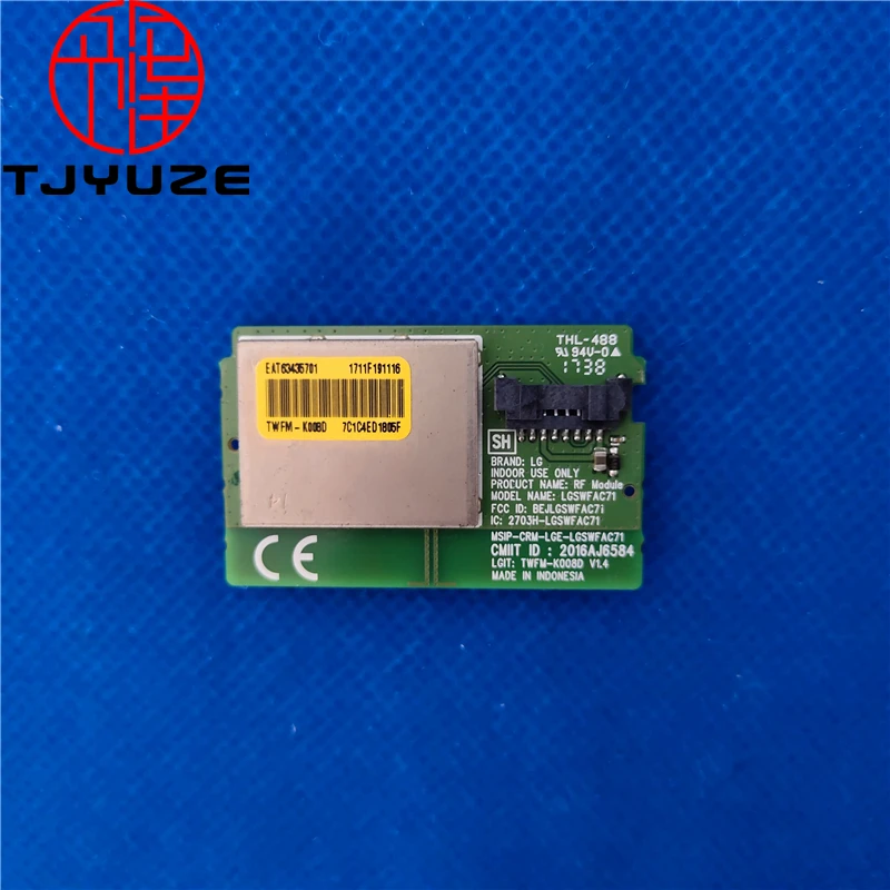 

Good test work for LG wifi module LGSWFAC71 EAT63435701 43UN6200PUA 49LK5900PLA 43LJ550M 55LJ5500-SA 49UJ6300-UA 60UJ6300-UA