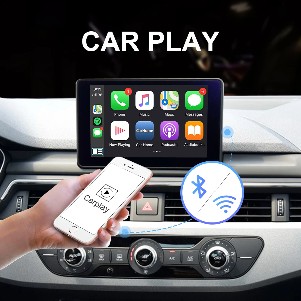 Модуль ISUDAR для Apple беспроводной Carplay Android автомобильный AUDI B9 A5/S5/A4/A3/A1 A6 A7 A8 Q2 Q3 Q5 Q7 S5