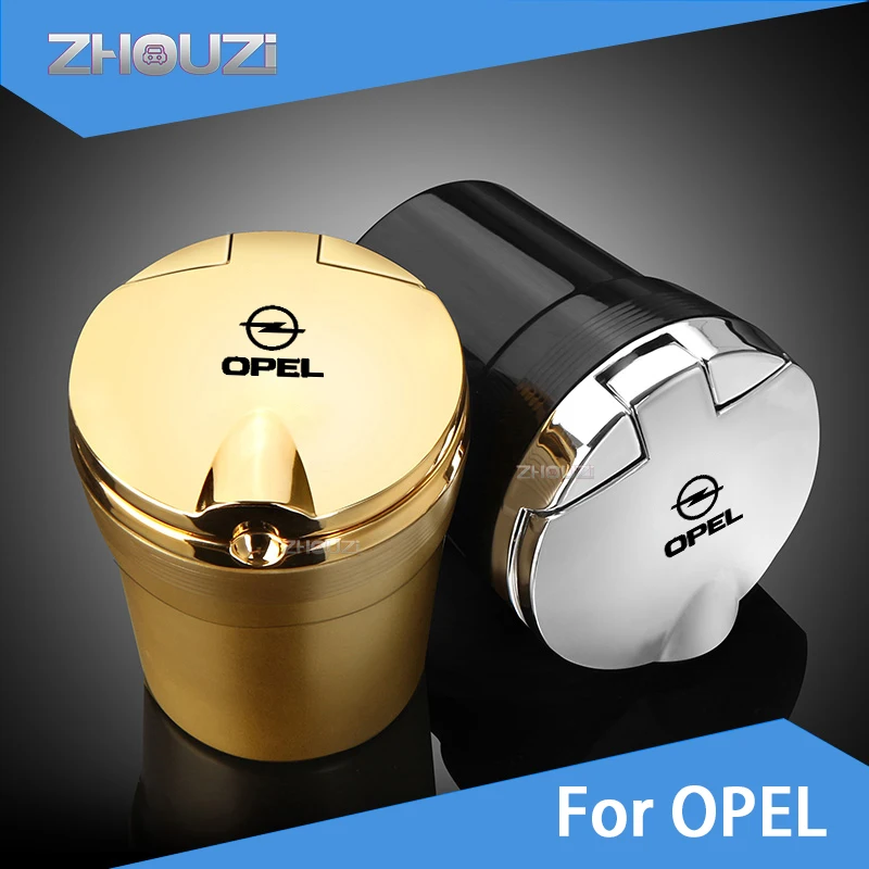 

Car Ashtray With Led Lights Car Logo Cigarette Smoke Holder Personality Ashtray For Opel Afira B Corsa D Insignia Mokka Rega