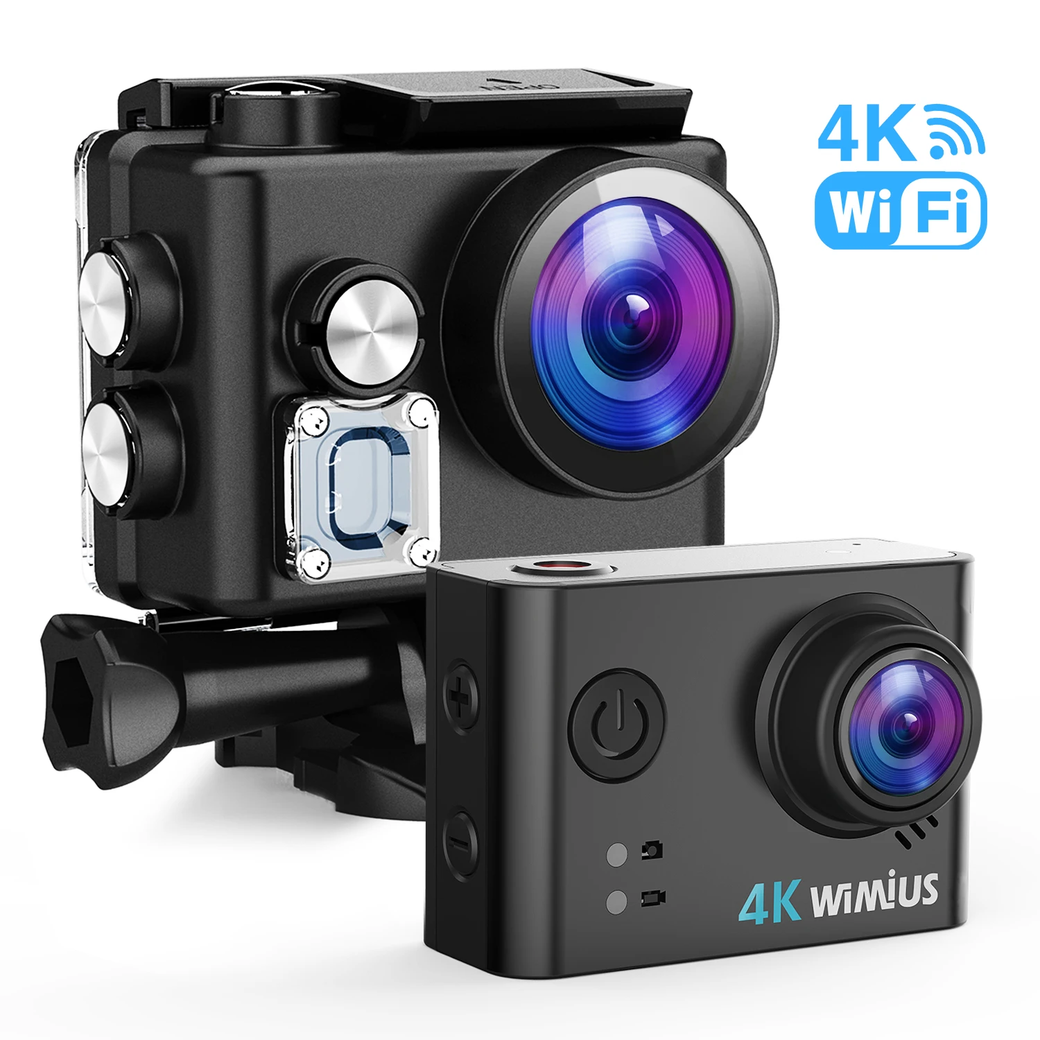 Wimius L2 Высококачественная Спортивная экшн-видеокамера s 4K WiFi Спортивная Экшн-камера HD 170 градусов 30 м Водонепроницаемая видеокамера DV