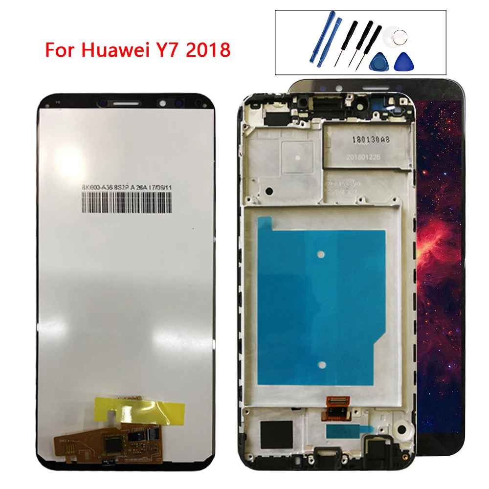 5 99 дюйма для Huawei Y7 Pro 2018/Y7 Prime 2018 ЖК дисплей сенсорный экран дигитайзер LDN L22 LX2 L21 LX3 в