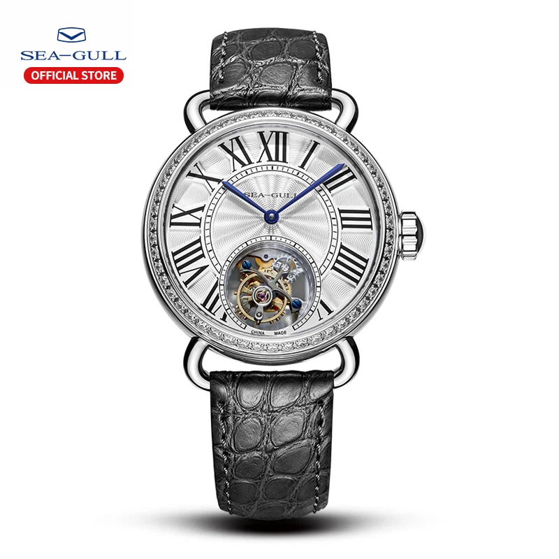 Часы с чайкой мужские tourbillon механические часы для женщин пара часов ручным