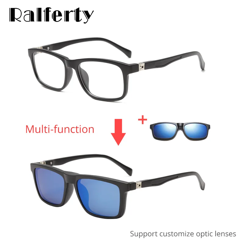 Солнцезащитные очки Ralferty для студентов 5 в 1 магнитные детей на клипсе TR90