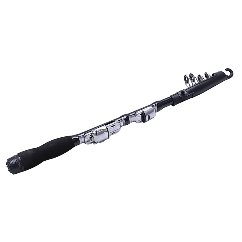 Мини Портативный телескопическая удочка Спиннинг углерода ручные снасти для