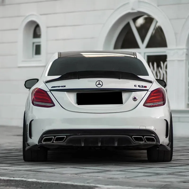 Диффузор для заднего бампера боковые разветвители Mercedes Benz C-Class W205 C180 C200 C250 C260 C300 C43