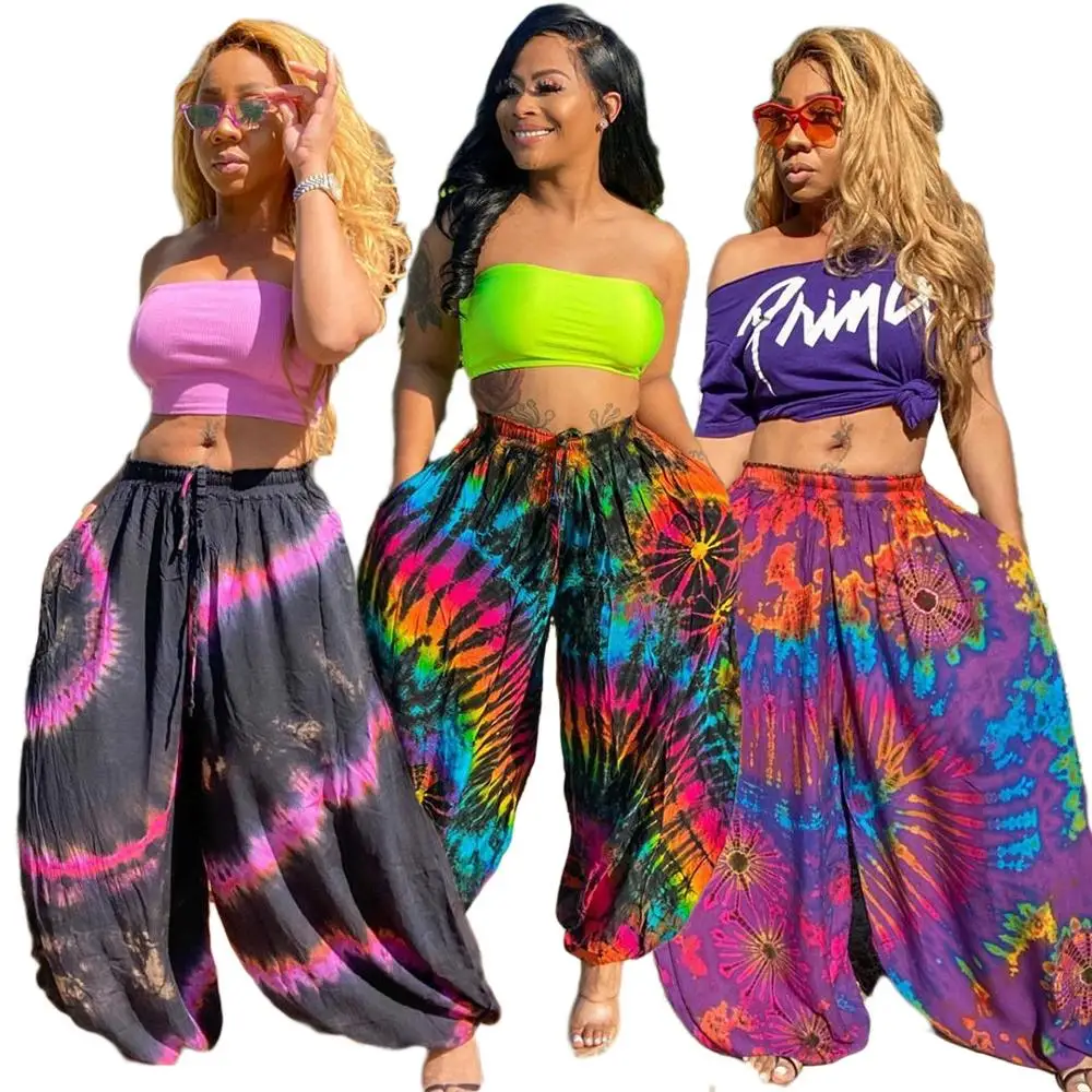 Женские Брюки Капри с принтом свободные тонкие брюки в винтажном Европейском