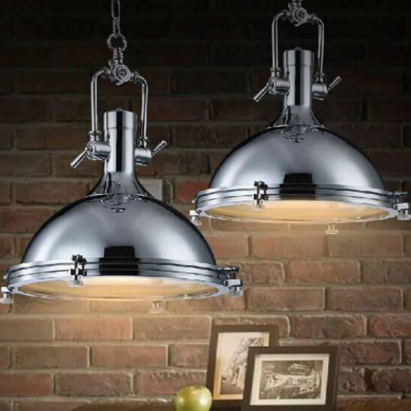 100-240v большой тяжелый люстры дома Винтаж промышленные металлические подвесные