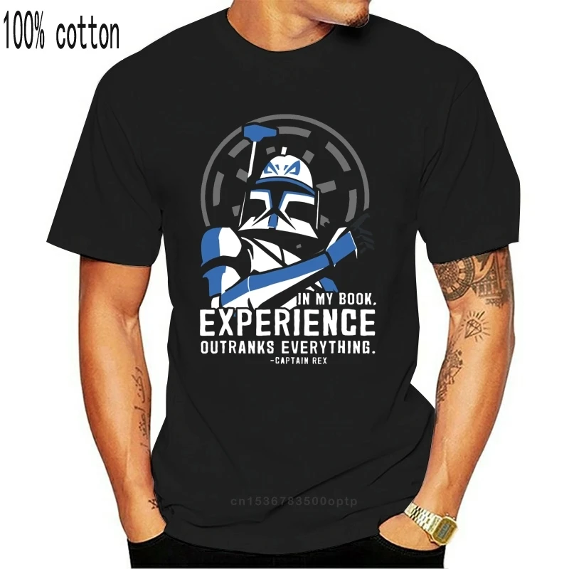 

New Clone Wars Captain Rex Experience Graphic T Shirt 2021 Summer Men's Short Sleeve T-Shirt