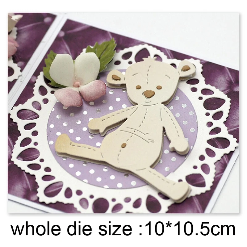 

Customize dies Sleeping Baby Bear Metal Cutting Dies Scrapbooking dies for wedding Card Making DIY Embossing Die Cuts Craft dies