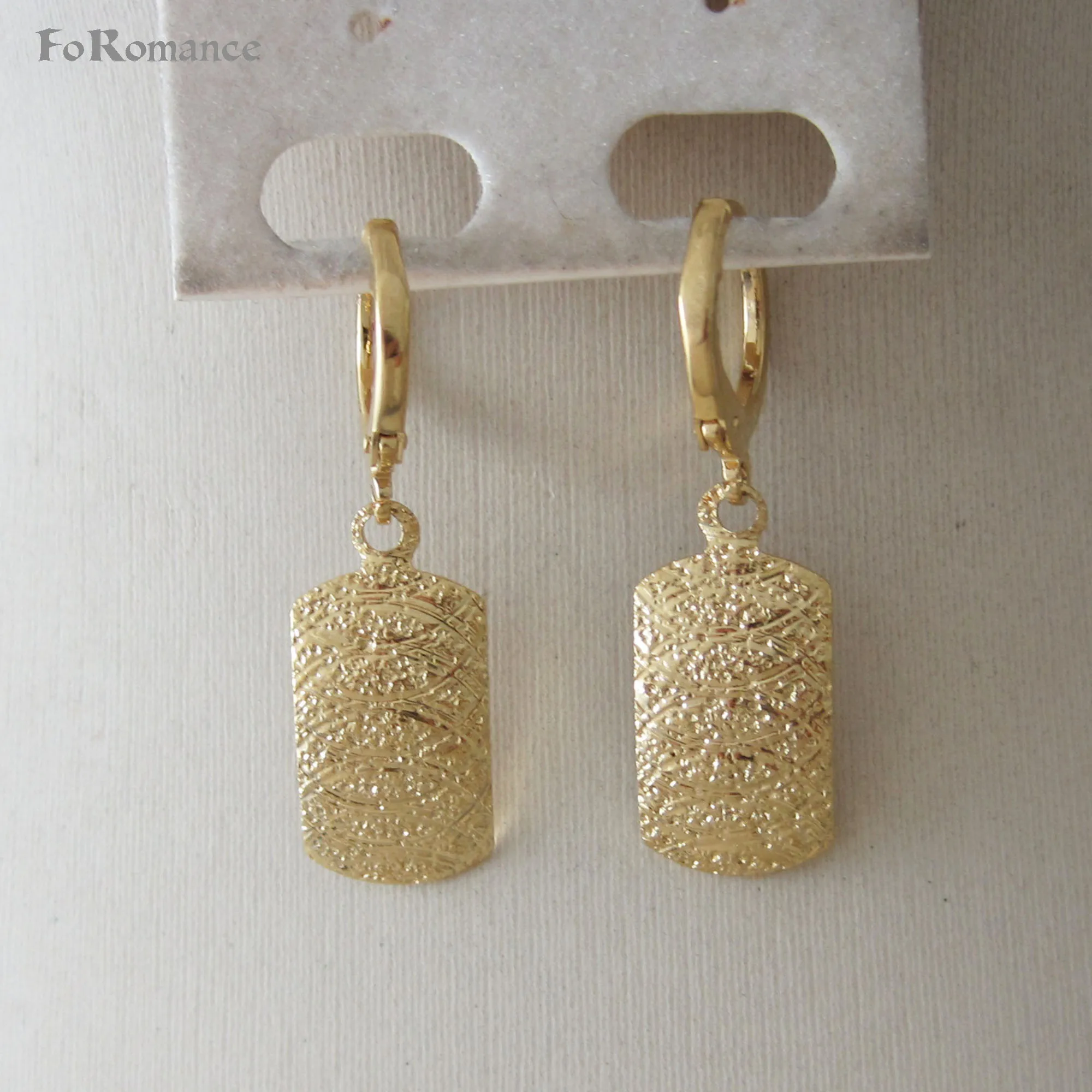 Висячие серьги с покрытием из желтого золота 1 38 дюйма пять стилей вырезанные