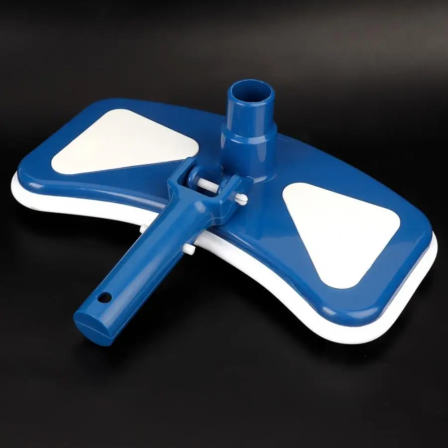 Щетка вакуумная для бассейна изогнутая голубая и белая головка 29 см|Инструменты