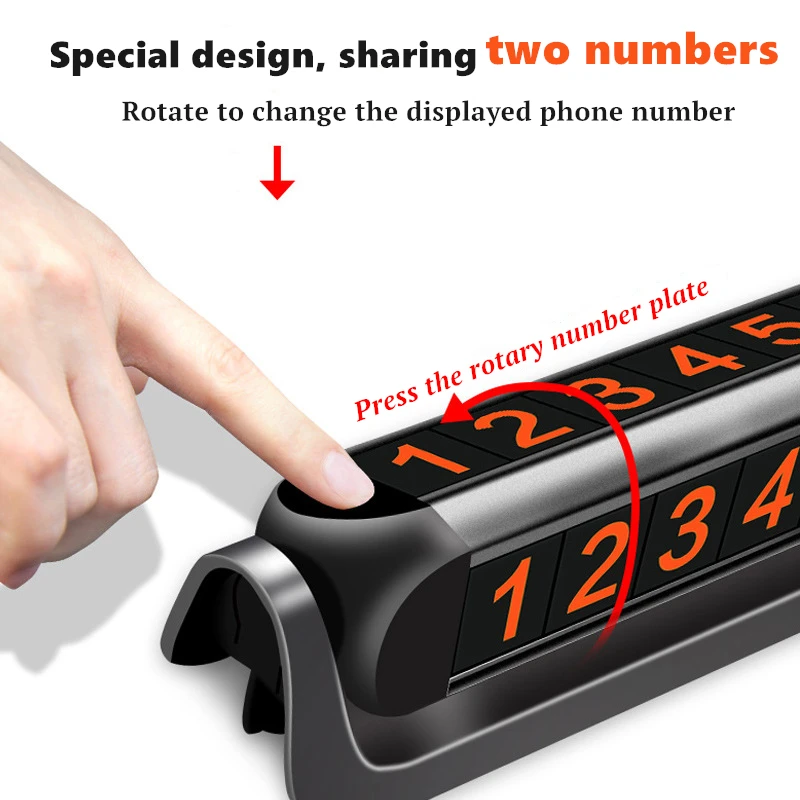 Автомобильная Временная парковочная карта телефонная карточка номер телефона