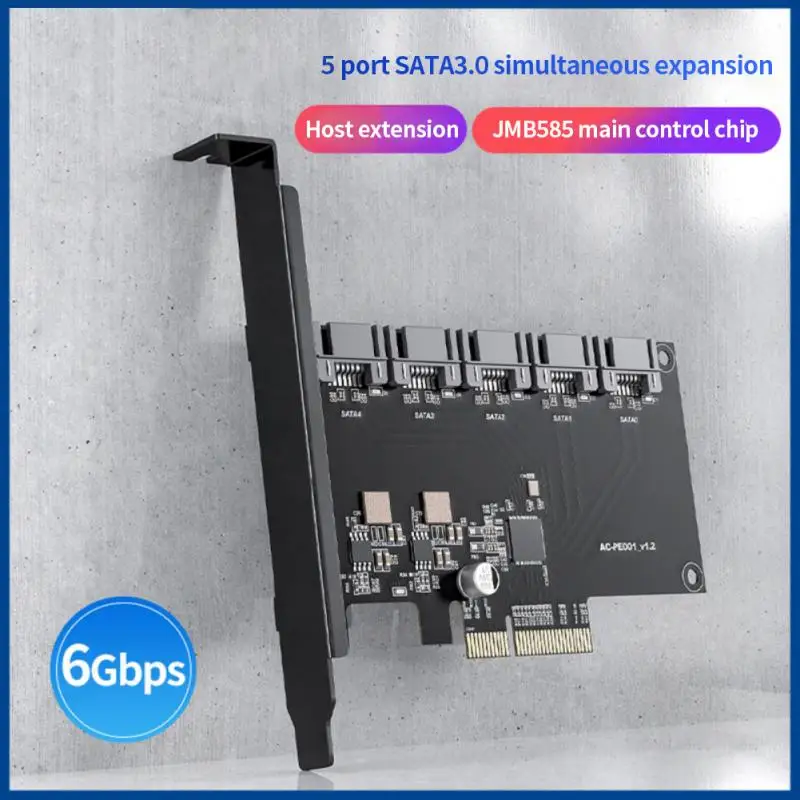 

PCI-E Sata Adapter 8X 4X PCIE Sata PCI Express Expansion Card 16 Ports X16 PCI Sata Controller PCIE3.0 Add On Cards