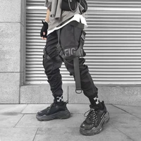 stylish sway streetwear men pants stacked sweatpants pockets hip hop cargo mens clothing harajuku fashion joggers trousers