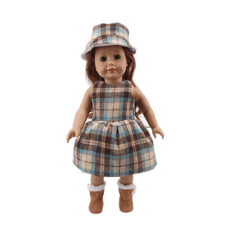 

Doll Fashionable Dress And Shoes New Born Baby Doll Clothes Out Wear Fit 18 Inch Doll & 43 Cm Baby