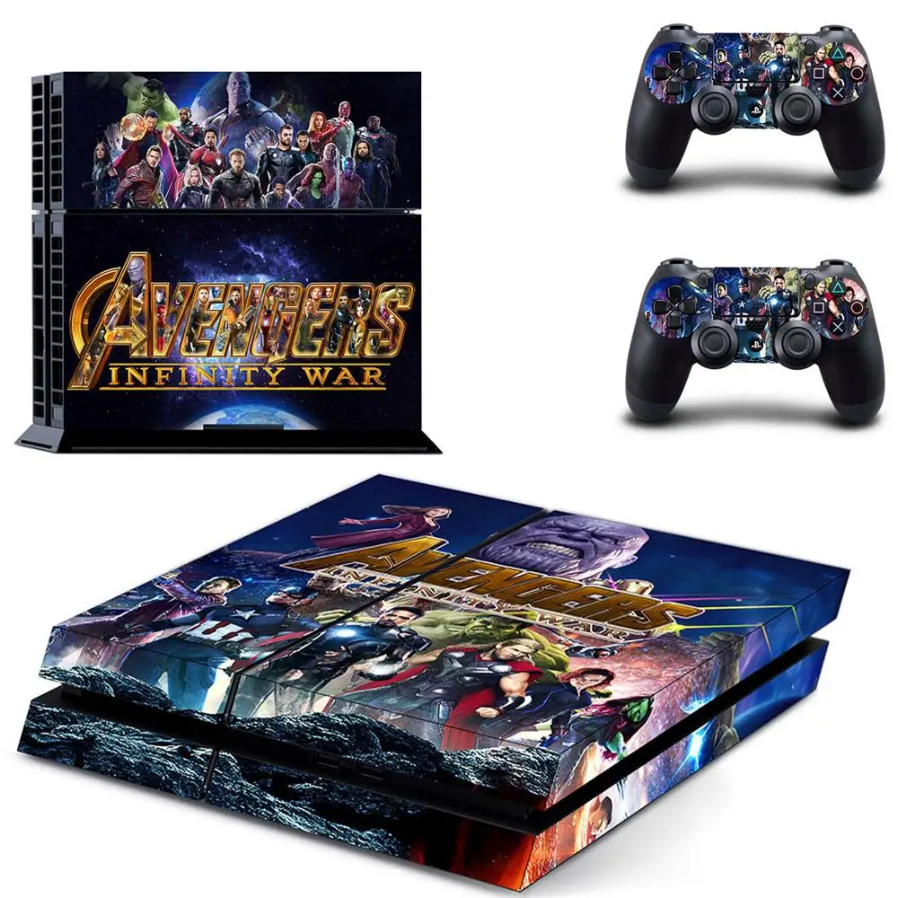 Наклейки s Avengers: Infinity War наклейка для PS4 PS 4 наклейки игровая станция Adesivo консоли