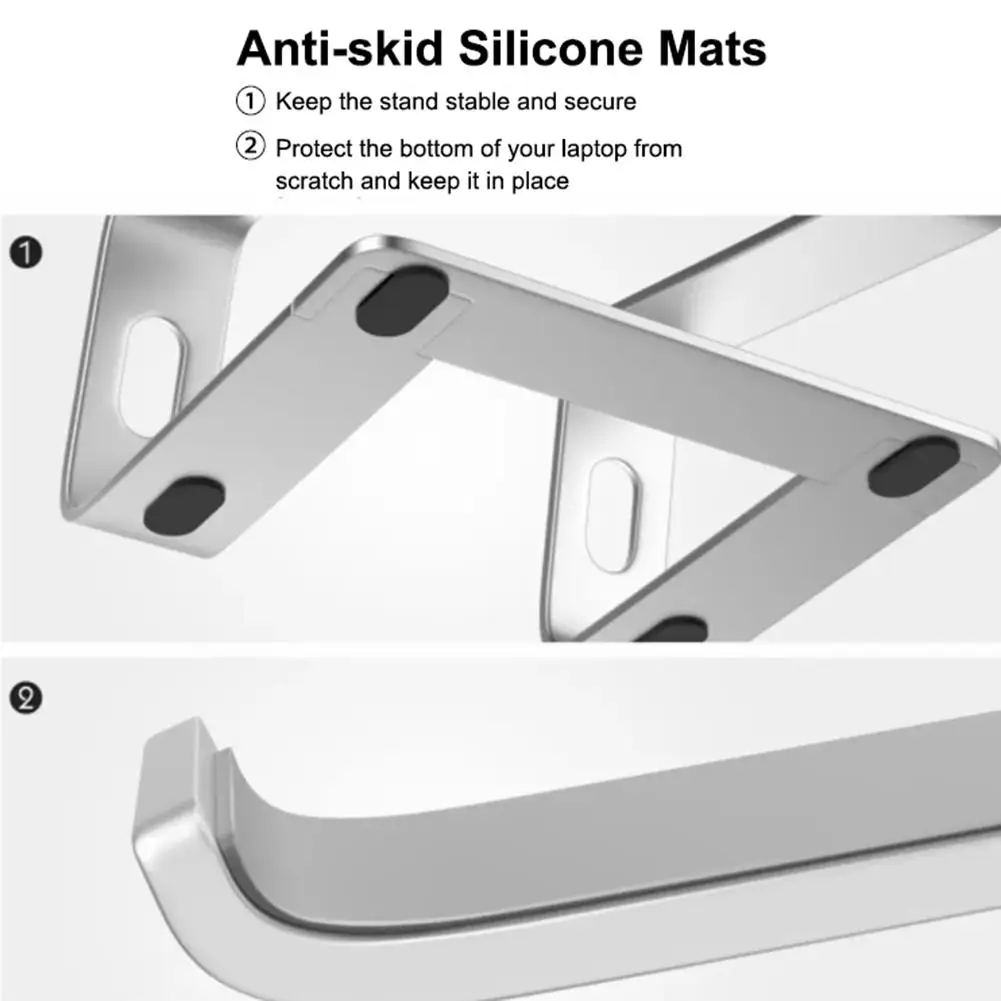 

Laptop Riser Stand Universal Detachable Portable Sturdy Aluminum Alloy Notebook PC Desk Holder Compatible With Between 10-17