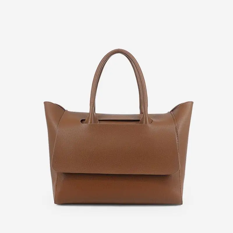 

Johnature Simple Solid Color Women Handbag 2021 New Korean Fashion Pu Leather Shoulder Bags Leisure Large Capacity Casual Tote