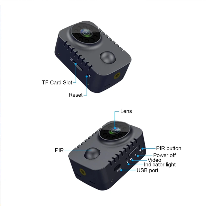 Najtaniej Mini Kamera Noszona Na Ciele HD 1080P Kamera Wideo Szerokokątne Kamery Kieszonkowe Bezprzewodowe Z Czujnikiem Ruchu Aktywowany Night Vision Recorder MD29