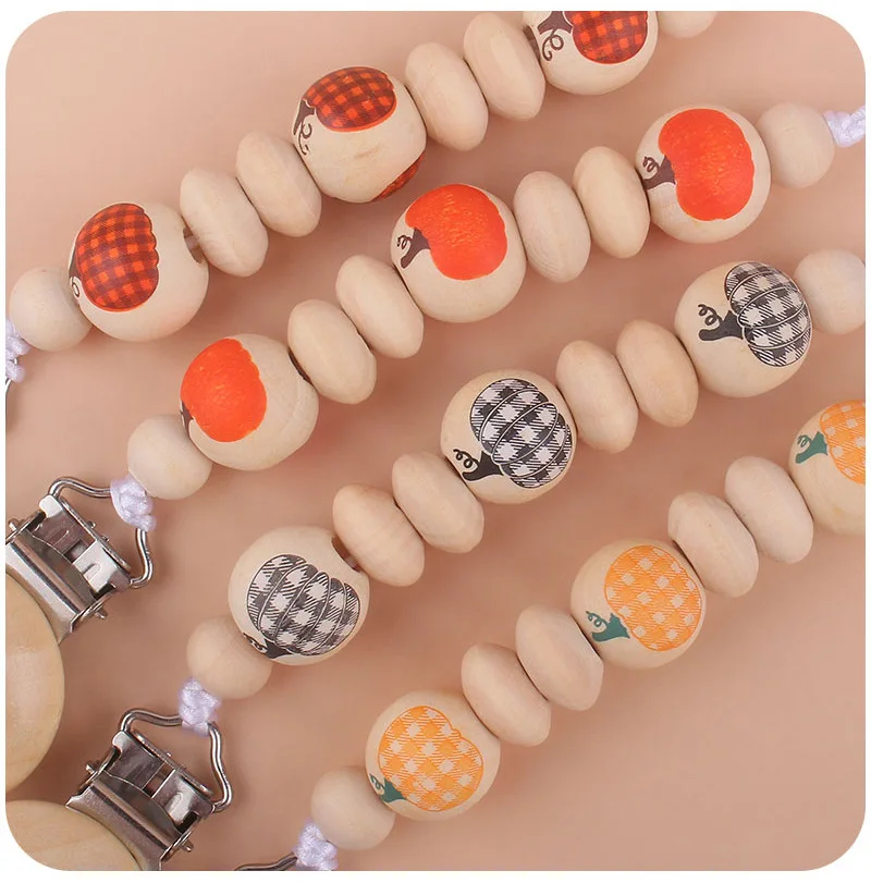 

Wood Teether Baby Bed Hanging Pacifier Rattles Toy Make Noise Bird Fruit Shape Crochet Beads Bracelet Pram Clip Baby Rattle