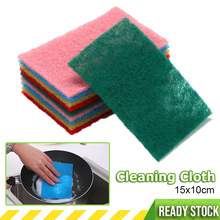 Quitamanchas 1/4 uds esponja limpiadora tela casa ??til cocina toalla de plato de trapo no-stick aceite de...