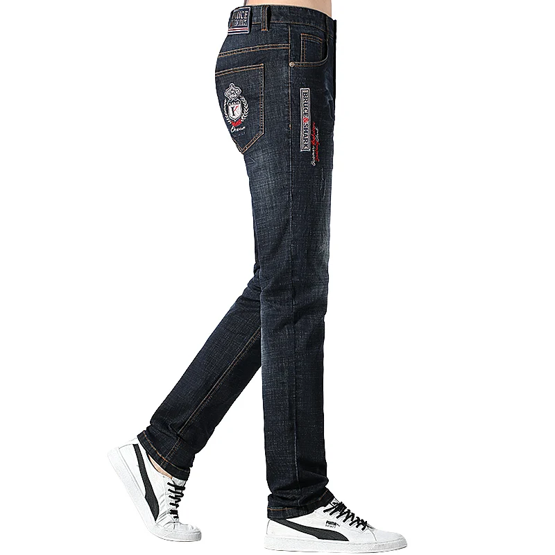 Bruce&Shark New Summer Men Jeans Stretch Cotton Straight Style Casual  Fashion Denim Jeans men's pants Super Quality big size 42