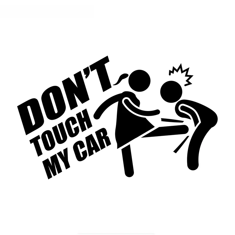 

SZWL Don't Touch My Car Funny Car Sticker Vinyl Decals Automobile Motorcycle Accessories Stickers Waterproof Decals,12cm*20cm