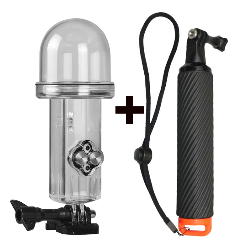 C Package 60 м водонепроницаемый корпус для Dji Osmo Карманный чехол защитная оболочка для дайвинга+ плавающий монопод для Osmo Карманная камера аксессуары - Цвет: C Package