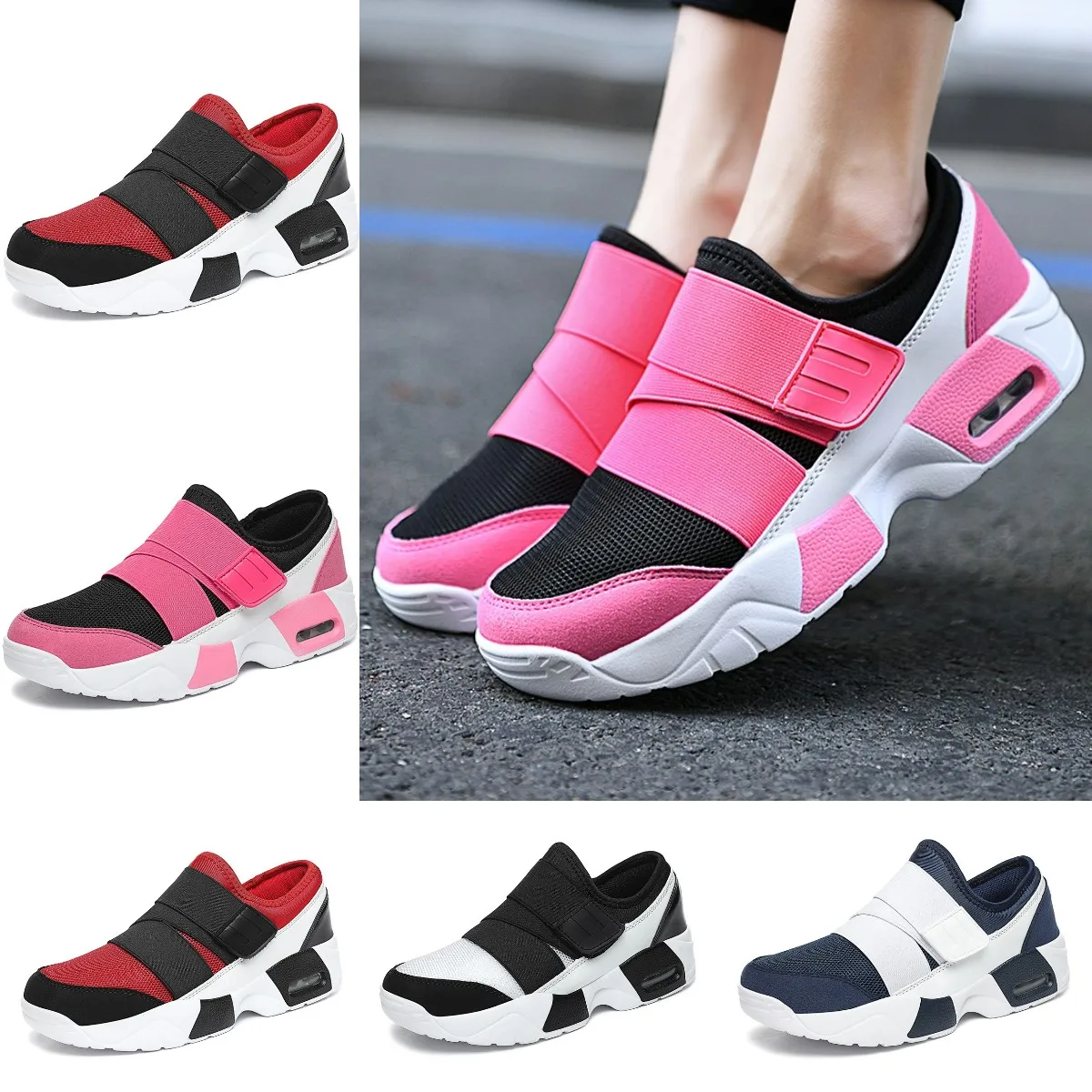 New Womens Sport Running Shoes Air Cushion Sneakers for Women Comfortable Athletic Training Footwear Increasing Jogging Sneakers