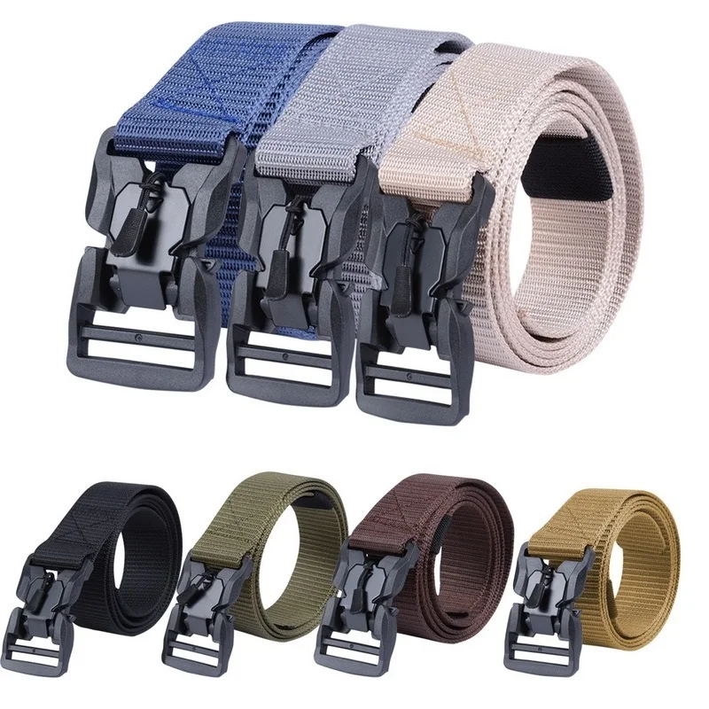 Армейский Тактический нейлоновый ремень Военная металлическая пряжка для