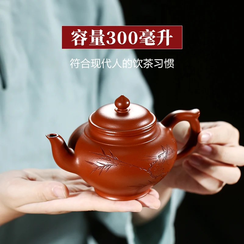 

Yixing GuYue hall famous recommended handmade household high-capacity teapot tea suit smile sakura pot