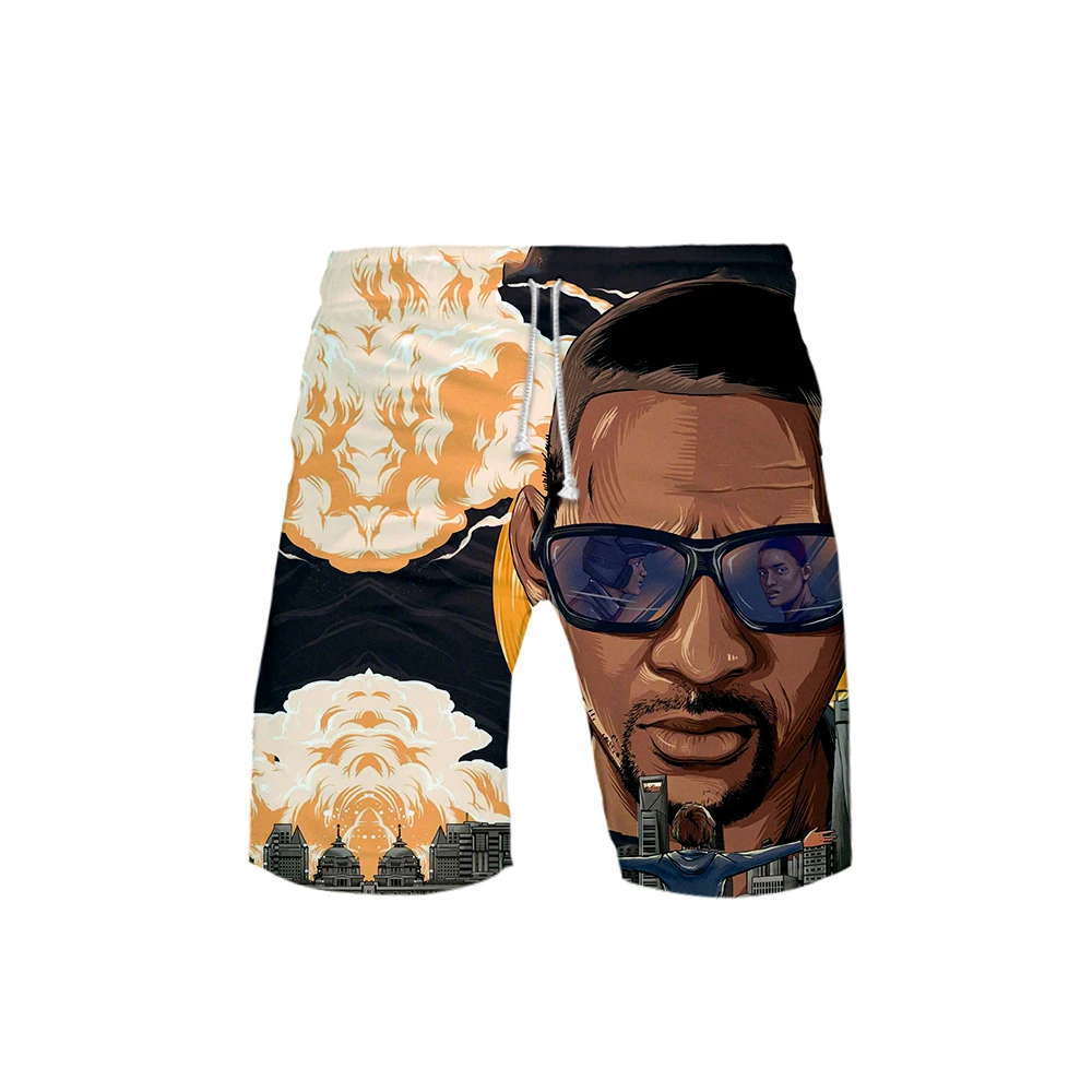 Gemini Man Printed 3D Beach Shorts Men Fashion Streetwear Hot Sale 2019 Harajuku Trendy Summer Wear | Мужская одежда