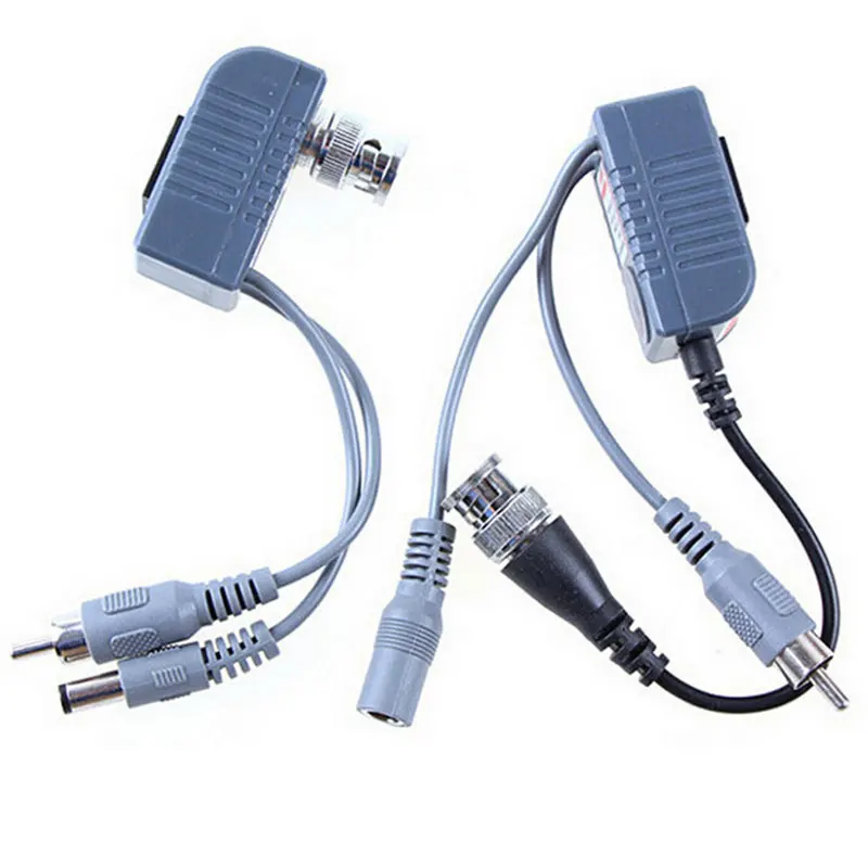 Горячая UTP CCTV BNC Видео балун Мощность Пассивный Rj45 POE мощность видео аудио 3 в 1
