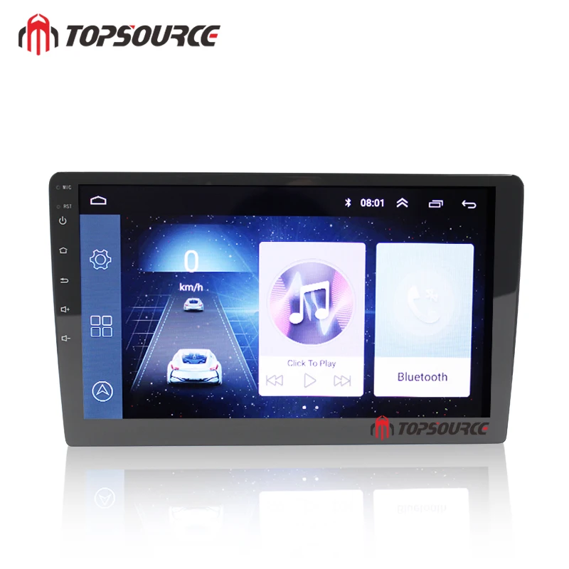 Автомагнитола TOPSOURCE 2 DIN мультимедийный плеер на Android с 10 &quotэкраном GPS Wi-Fi USB FM радио