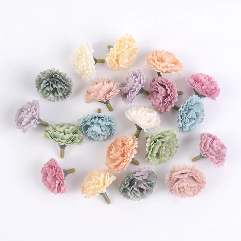 

10/20Pcs 3CM Artificial Silk Hydrangea Flower Heads Home Decor DIY Garland Wedding Flower Wall Decoration Scrapbook Wreath Craft