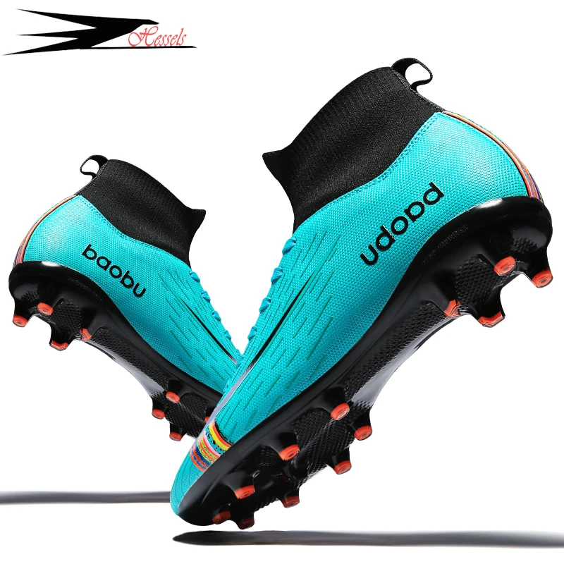 

NEW 2021 Turf Indoor Men Women Soccer Shoes Kids Futsal Cleats Hard Court Training TF Football Boots Sport Sneakers Size 35-46