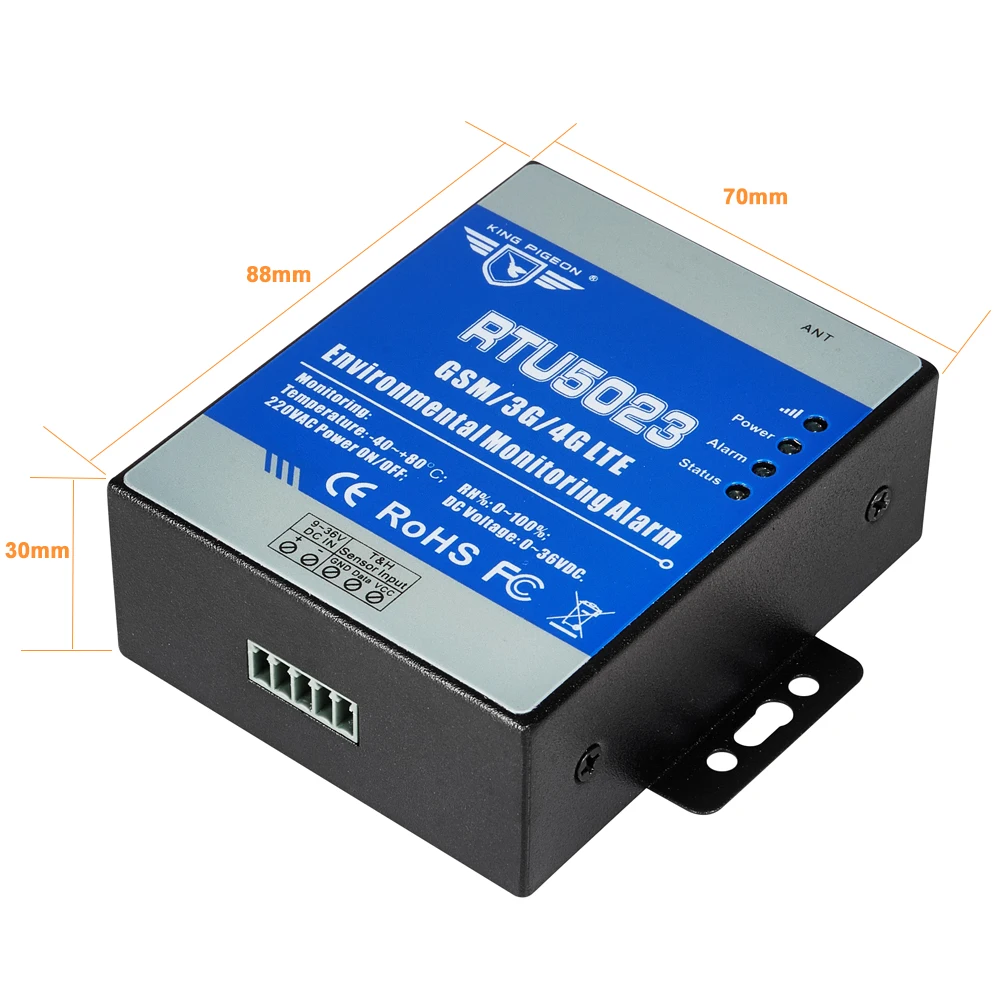 GSM монитор температуры и влажности AC/DC отключенный сигнал тревоги дистанционный монитор Поддержка таймера отчет приложение управление RTU5023