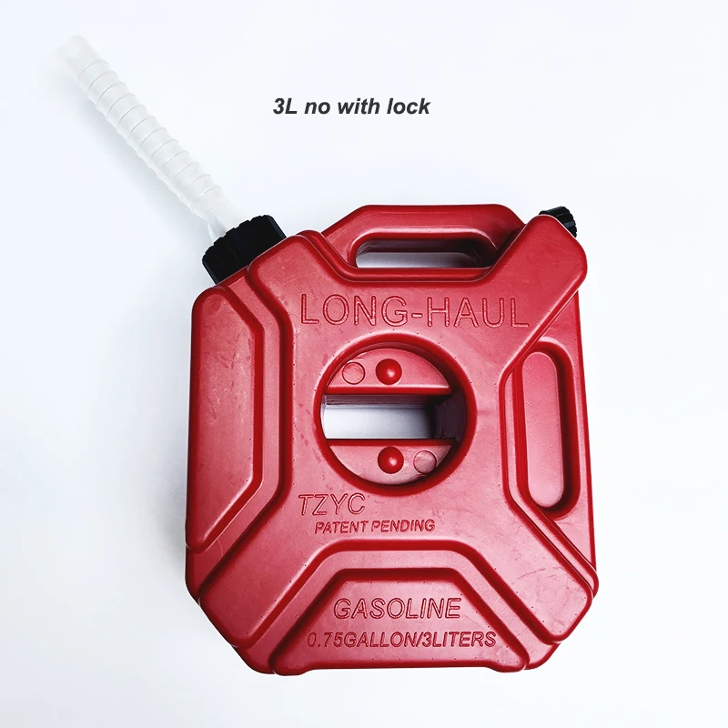 3л/5л портативный Jerry Can газовый топливный бак пластиковый бензиновый автомобиль Gokart запасной контейнер на бензине, на керосине танки канистра ATV мотоцикл - Цвет: 3L NO With lock