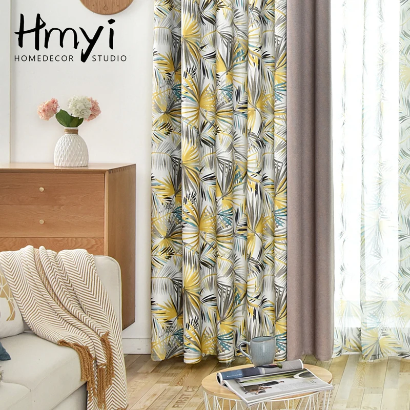 Американский пасторальный цветочный вышитые шторы для гостиной занавески окон