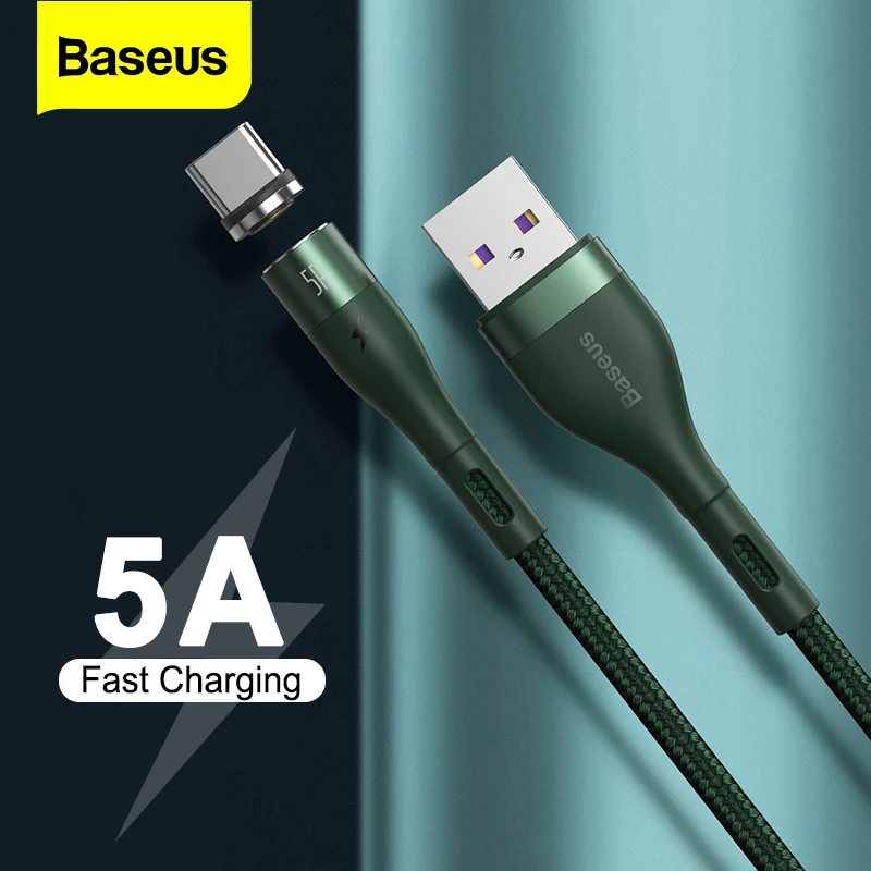 Baseus магнитное зарядное устройство Micro USB кабель для iPhone Xiaomi Мобильный телефон 5A