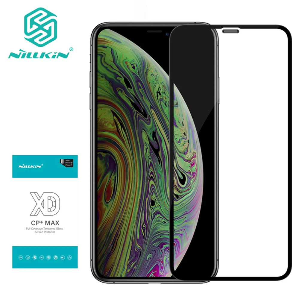 Для iPhone 11 Pro Max протектор экрана Nillkin XD CP + MAX полное покрытие защитное стекло для