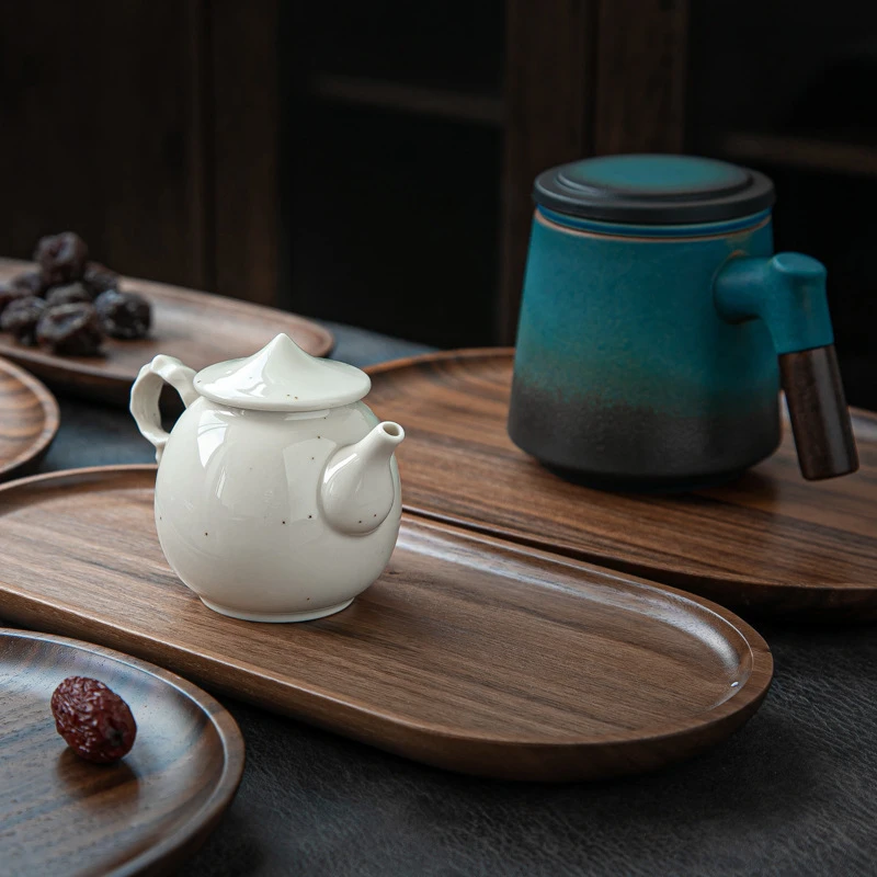 Поднос для посуды из черного ореха | Дом и сад