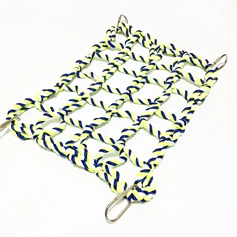 

Parrot Climbing Ladder Cotton Rope Net Cage Hanging Pet Activity Toy for Hamster Ferret Small Animal I88