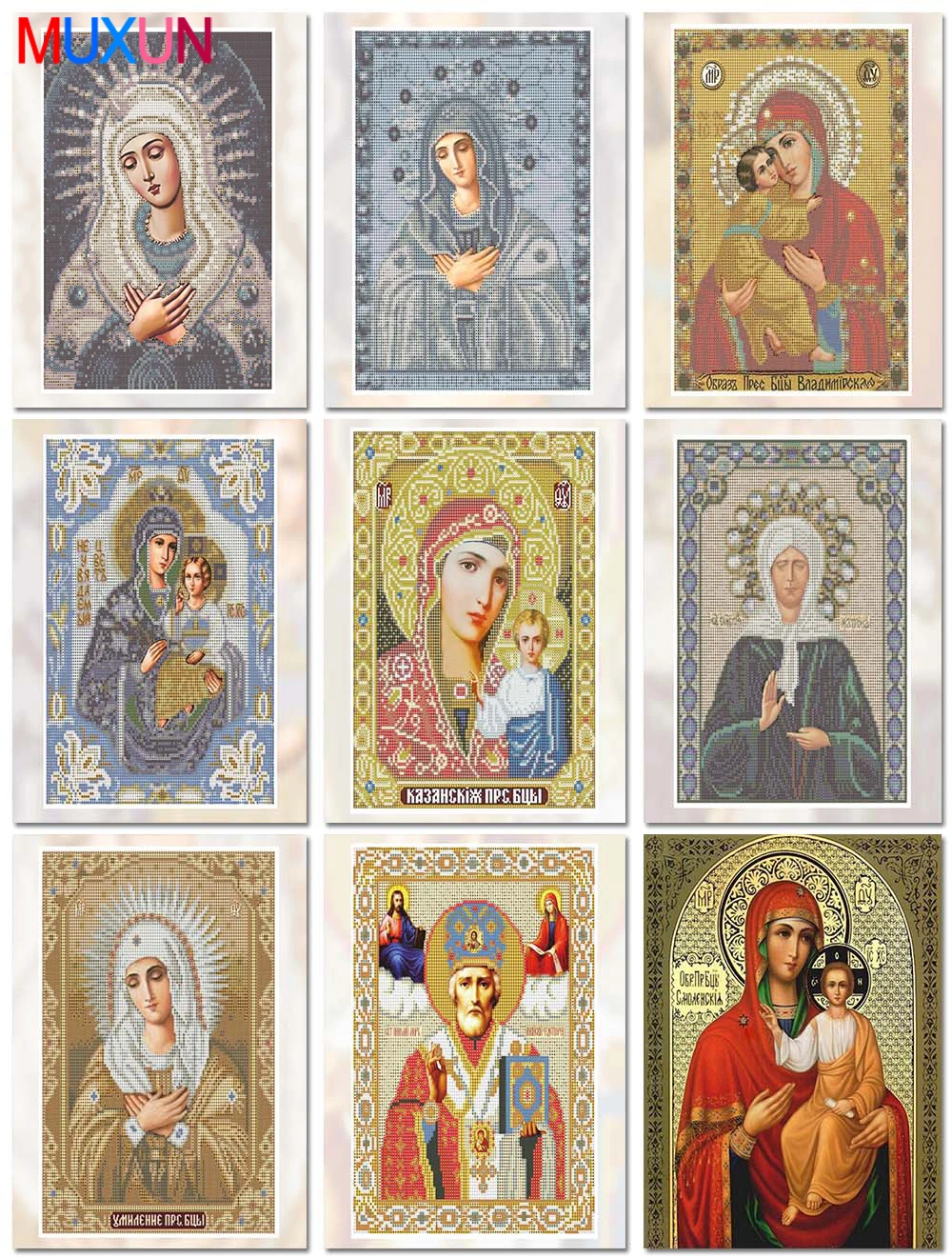 

5D DIY Diamond Painting Religion Icon Of Leader True Religious Men Cross Stitch Residence Decorative Painting Holiday Gift