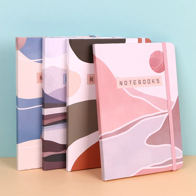 

Блокнот А5 с жесткой поверхностью, органайзер с эластичной резинкой для бизнеса и офиса, простой блокнот, офисные принадлежности, 80 листов